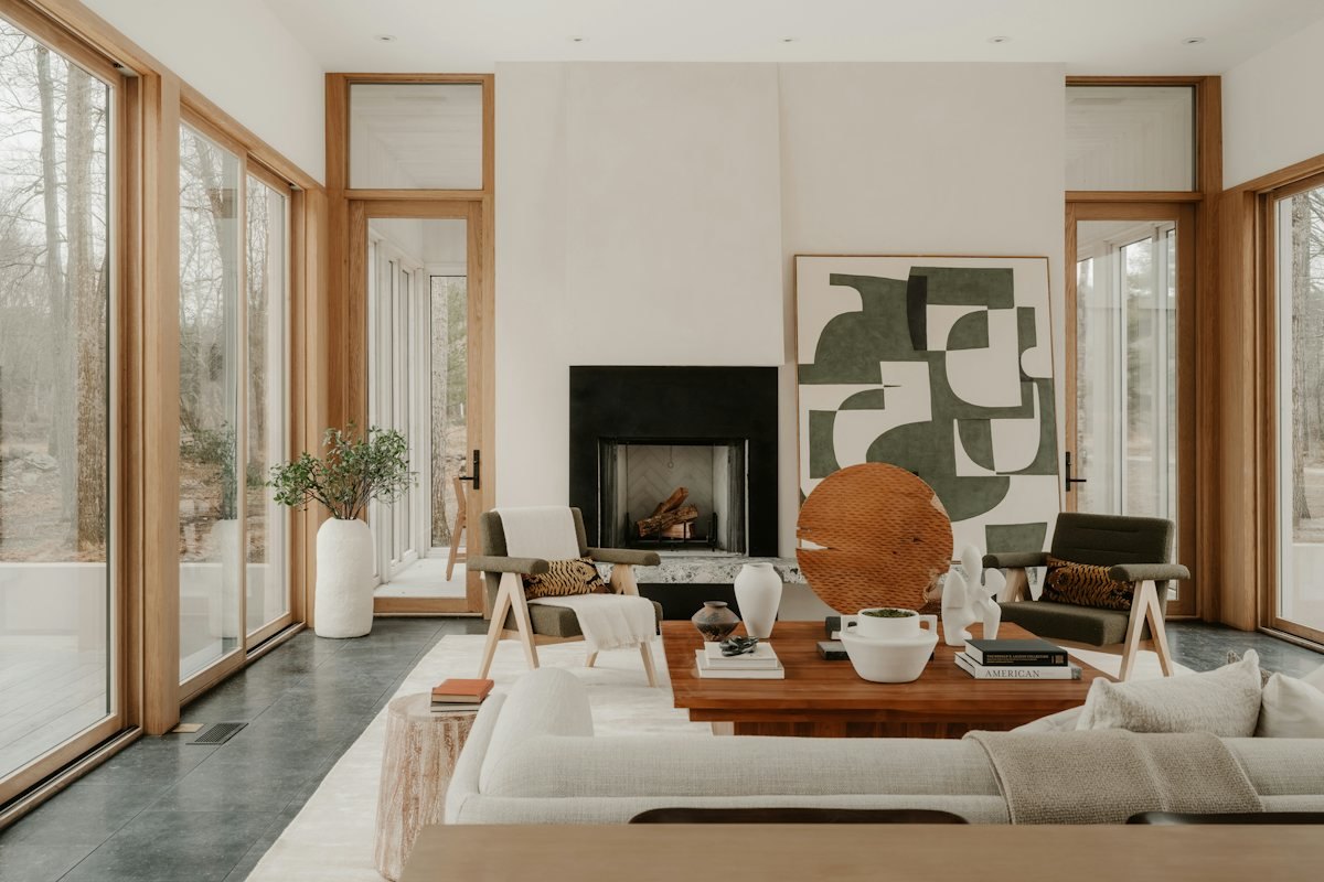A bright, modern living room